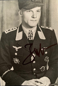 Günther Josten - Oakleaves holder with JG51 "Mölders". Signed Photo.