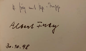 Albert Frey Signed Photo