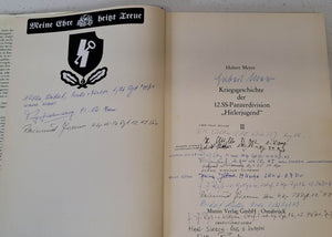 Kriegsgeschichte der 12. SS-Pz.Div. ‘Hitlerjugend’ - Waffen-SS Veteran Multi-signed book