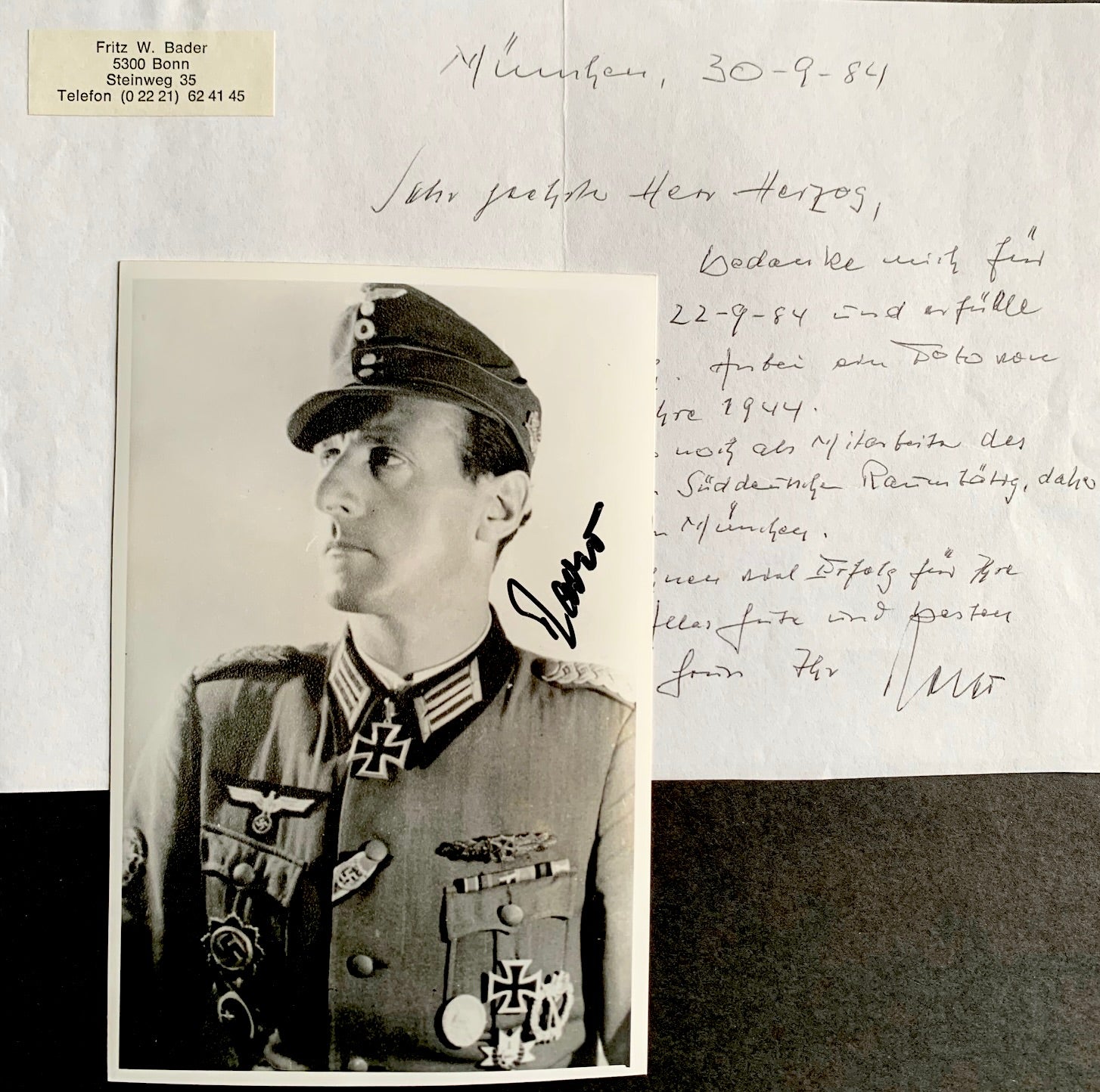 Friedrich Bader: Knight's Cross holder with the Hochgebirgsjäger-Bataillon 3. Photo grouping