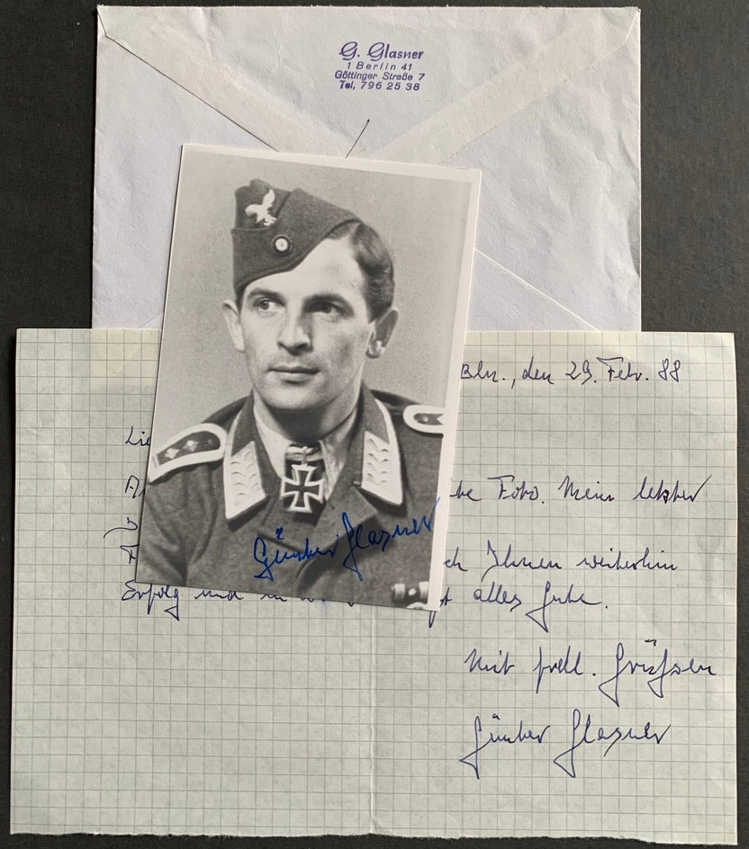 Günther Glasner: Knight's Cross holder with Kampfgeschwader 6. Photo Grouping