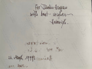Heinrich Springer: Knights Cross holder with the Leibstandarte SS-Adolf Hitler. Hand signed photo