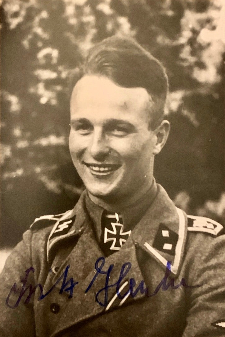Fritz Henke: 1. SS-Panzer Division "LSSAH": Hand Signed Photograph