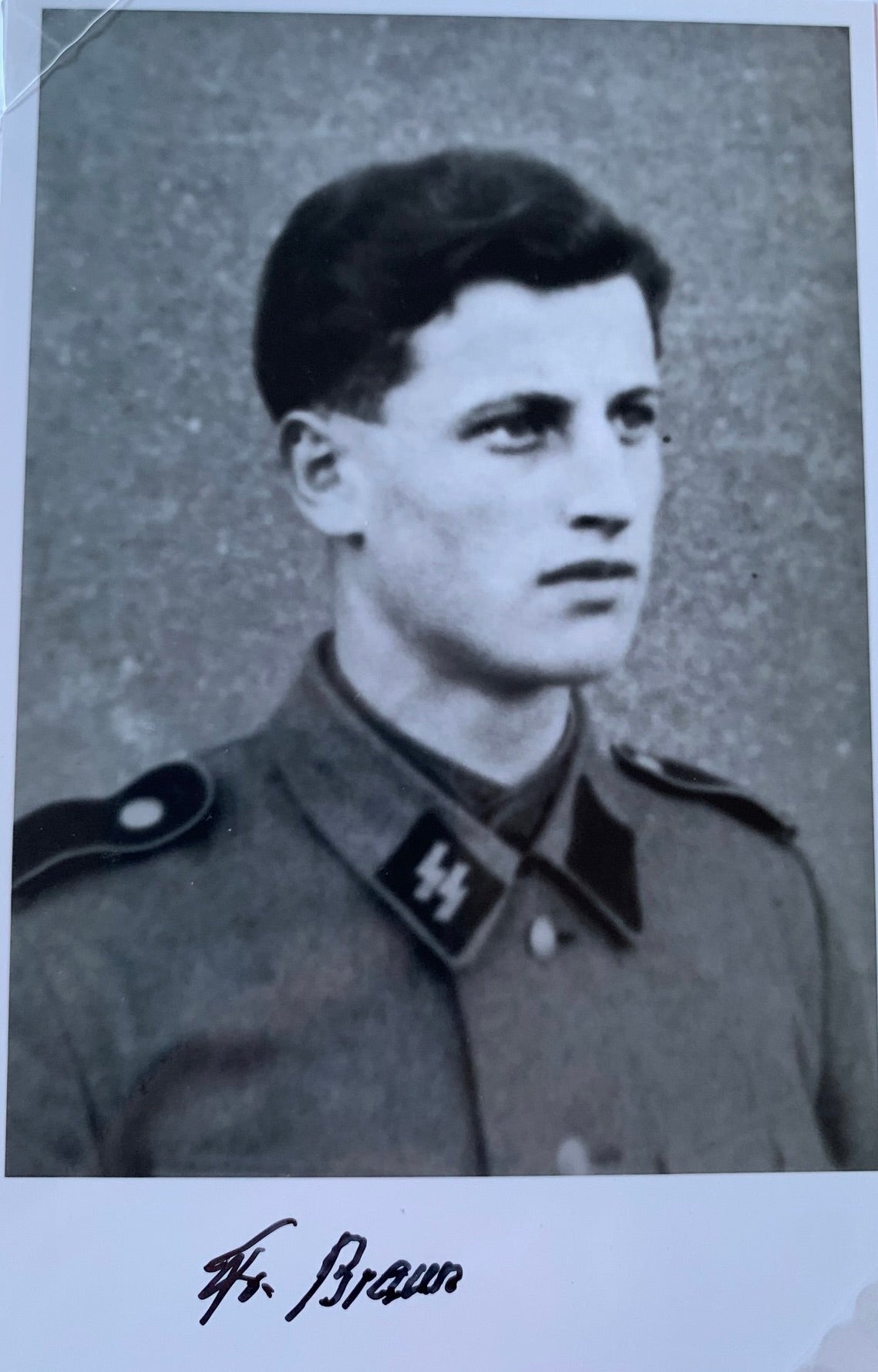 Friedrich Braun: 2. SS-Panzer Division Das Reich. Hand Signed Photo