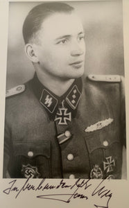 Johannes Scherg: 4. SS-Division "Polizei": Hand Signed Photograph
