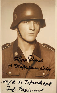 Sepp Dorsch hand signed photo