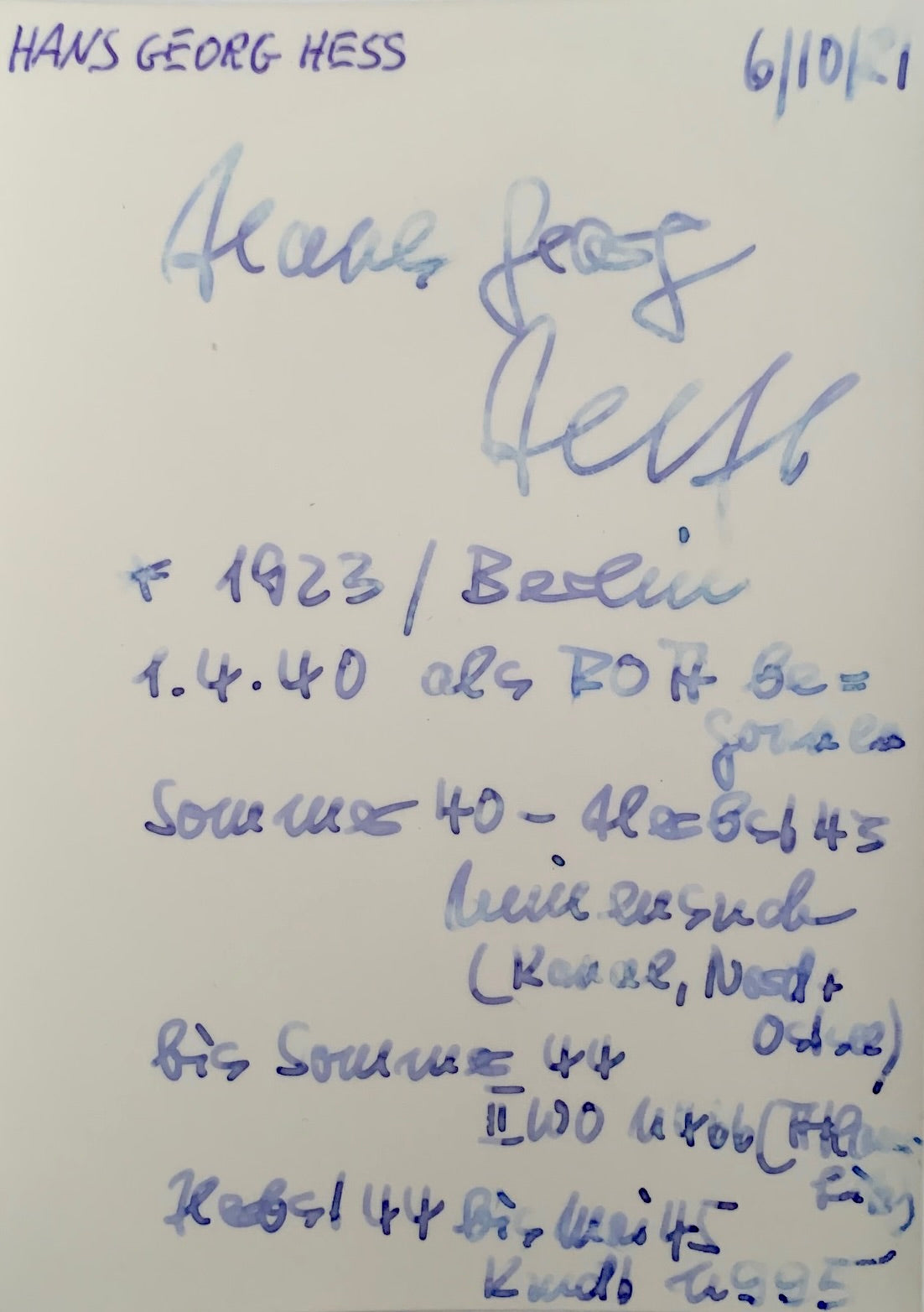 Hans-Georg hess: U-995 Hand Signed Photograph