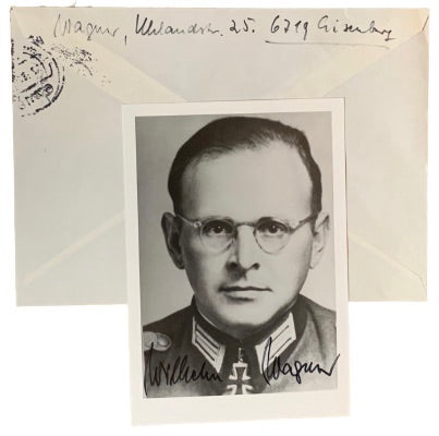 Wilhelm Wagner: Knight's Cross Holder with the Artillerie Regiment 158: Hand Signed Photograph Grouping