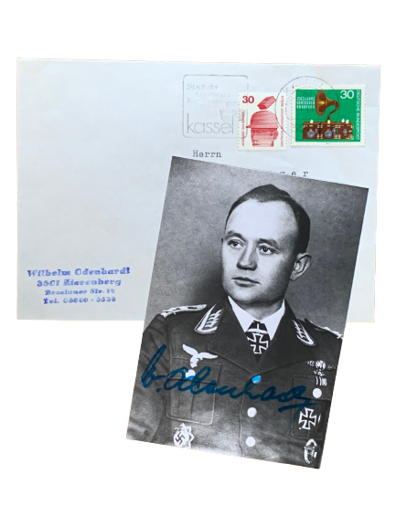 Wilhelm Odenhardt - Knight's Cross holder with KG4 "General Wever". Hand Signed Photo Grouping