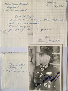 Anton Müller: Oakleaves holder with the Gren. Rgt. 503: Photo grouping
