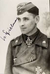 Johann Spielmann (Oakleaves): Sturmgeschütz Abteilung 197: Hand Signed Photograph