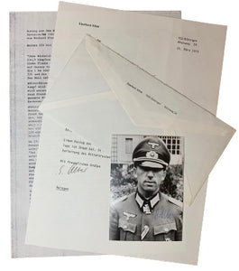 Robert Alber: Knight's Cross Holder Panzer Abteilung 201: Hand Signed Photograph Grouping