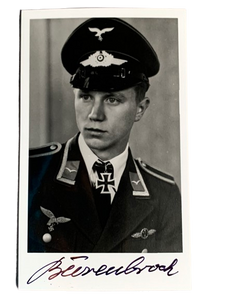 Franz-Josef Beerenbrock - Oakleaves holder with JG51 "Mölders". Signed Photo.