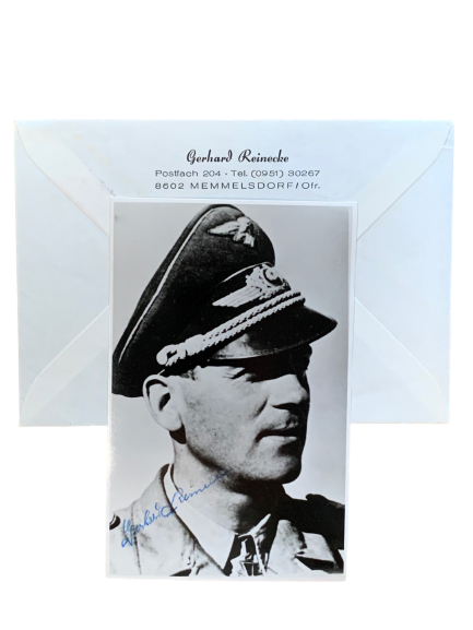 Gerhard Reinecke - Knight's Cross holder with Aufklärungs-Gruppe 121. Hand Signed Photo Grouping