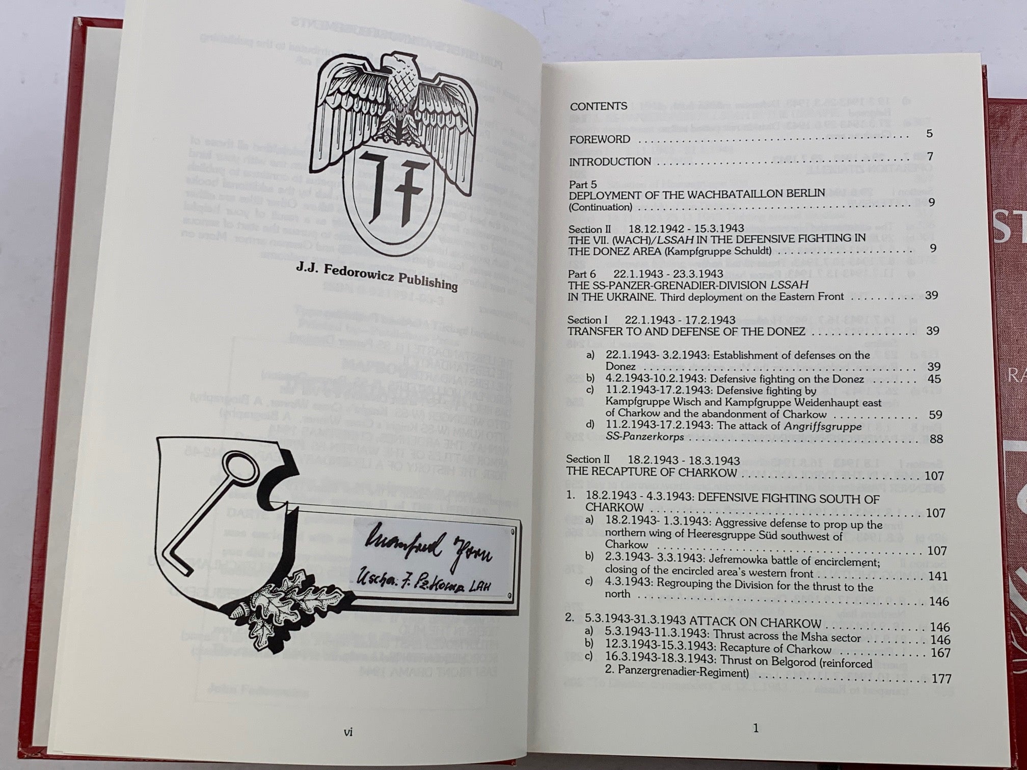 The Leibstandarte Fedorowicz English Editions - Multi-signed veteran set
