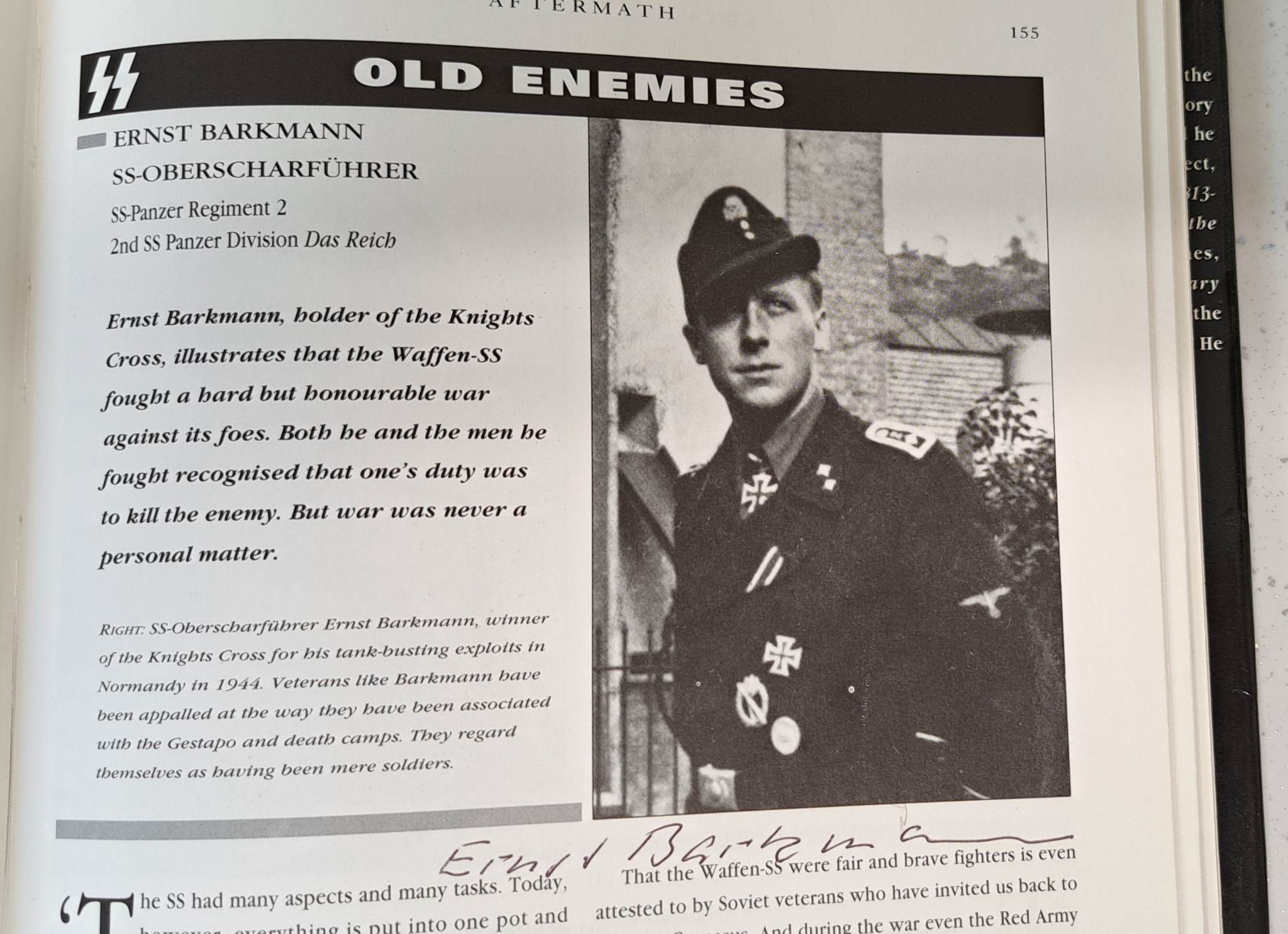 Loyalty is My Honour -Waffen-SS Veteran Multi-signed book