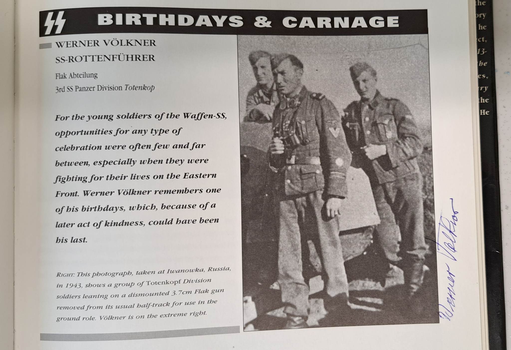 Loyalty is My Honour -Waffen-SS Veteran Multi-signed book