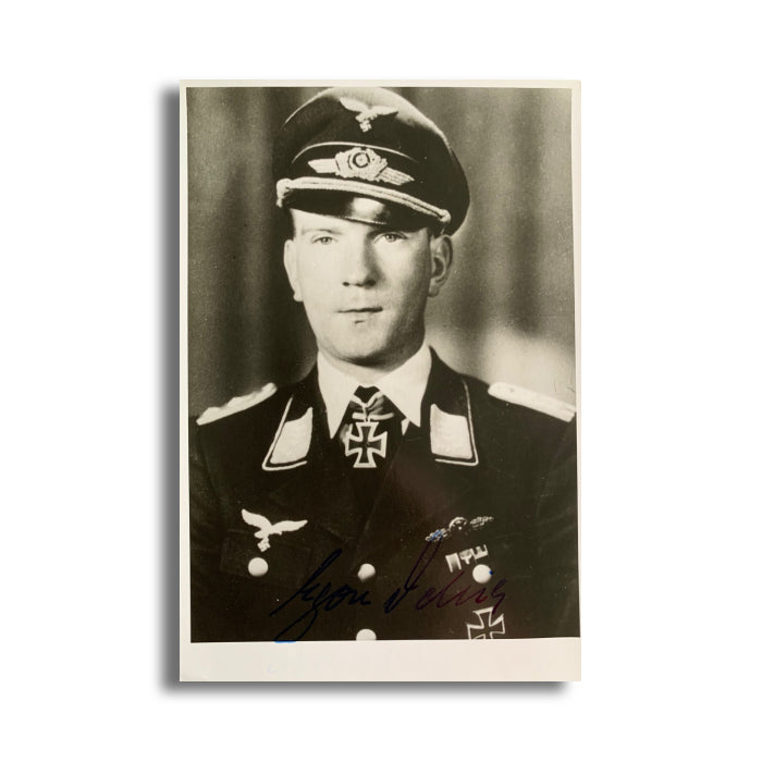 Egon Delica: Fallschirmjäger Regiment Hand Signed Photograph
