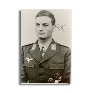 Erich Beine: Fallschirmjäger Regiment Hand Signed Photograph