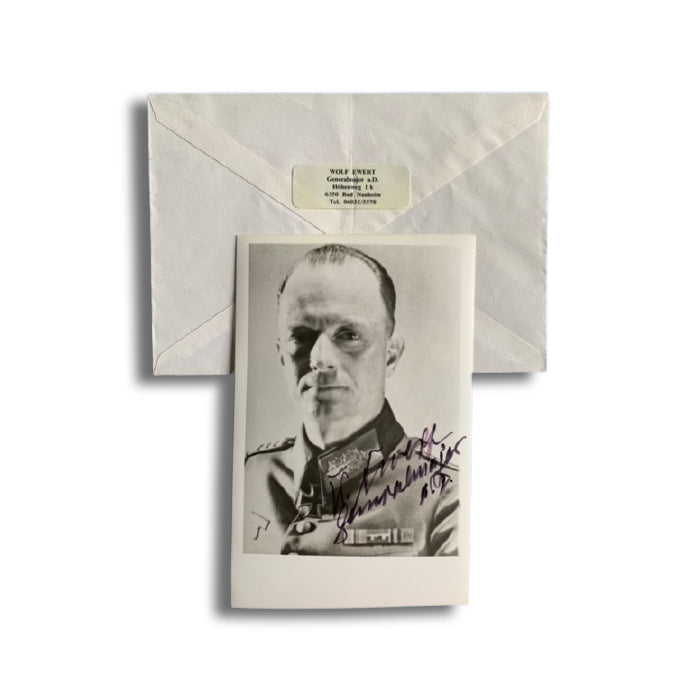 General Major Wolf Ewert Hand Signed Photograph  