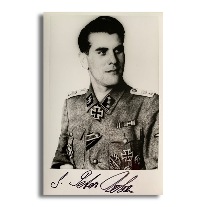 Gustav-Peter Reber: XI. SS-Panzer Korps: Hand Signed Photograph