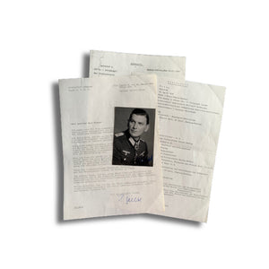 Heinrich Keese (Oakleaves): Pioneer Battalion 20 (mot.): Hand Signed Photograph & Letter