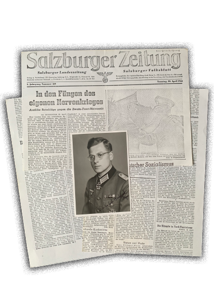 Herbert Hodurek: Gebirgsjäger Regiment 144: Hand Signed Photograph & Letter