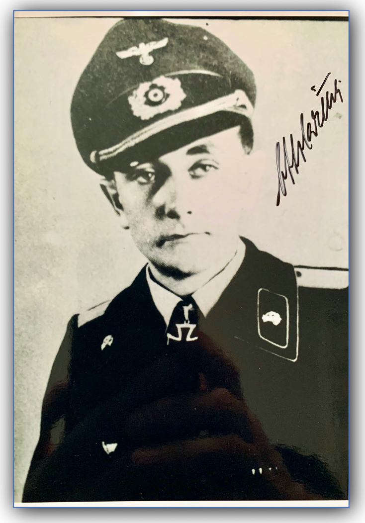 Otto Carius - schwere Panzer Abteilung 502 - signed photo